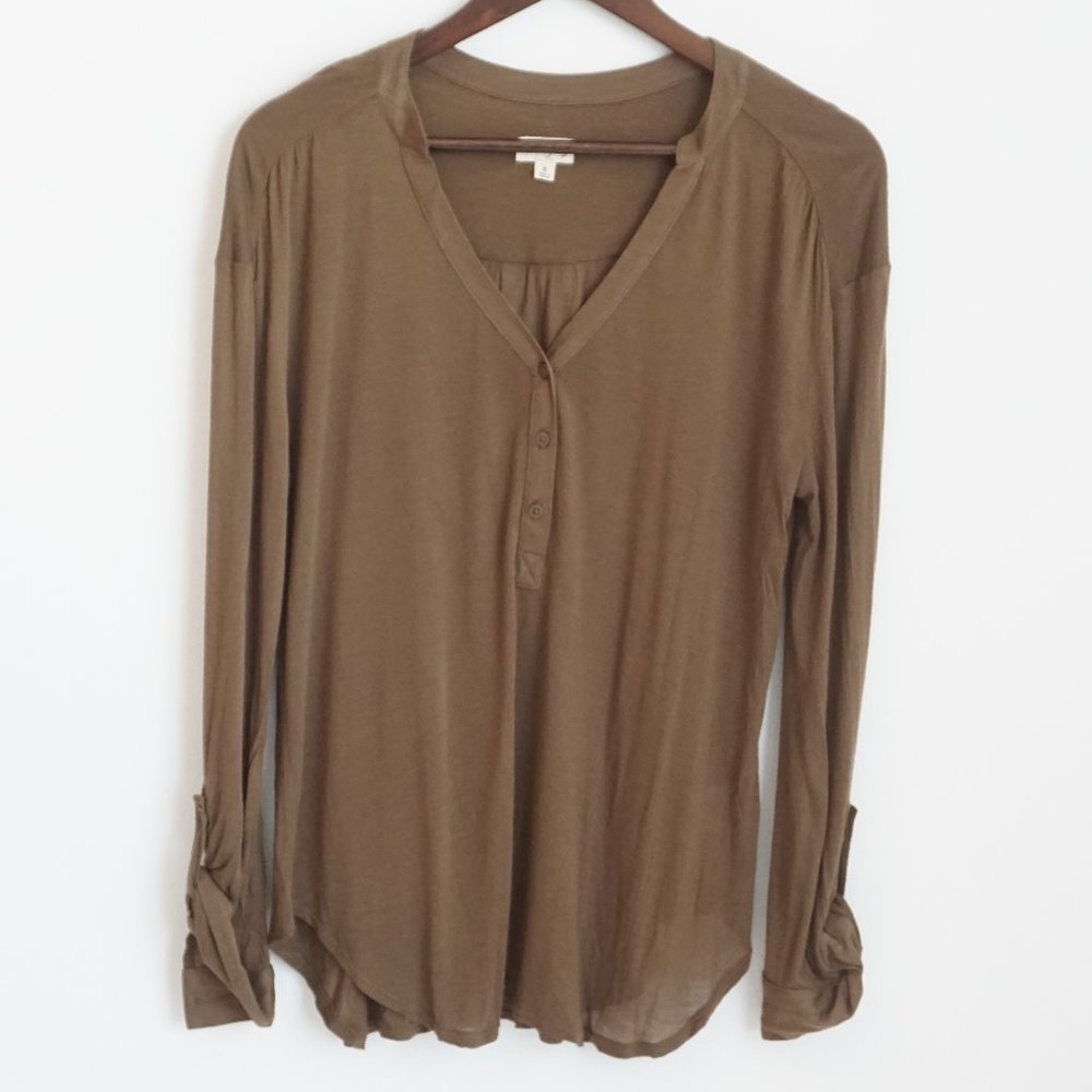 Olive Green Lightweight Blouse Size Small